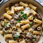 Creamy Parmesan Beef Rigatoni Recipe
